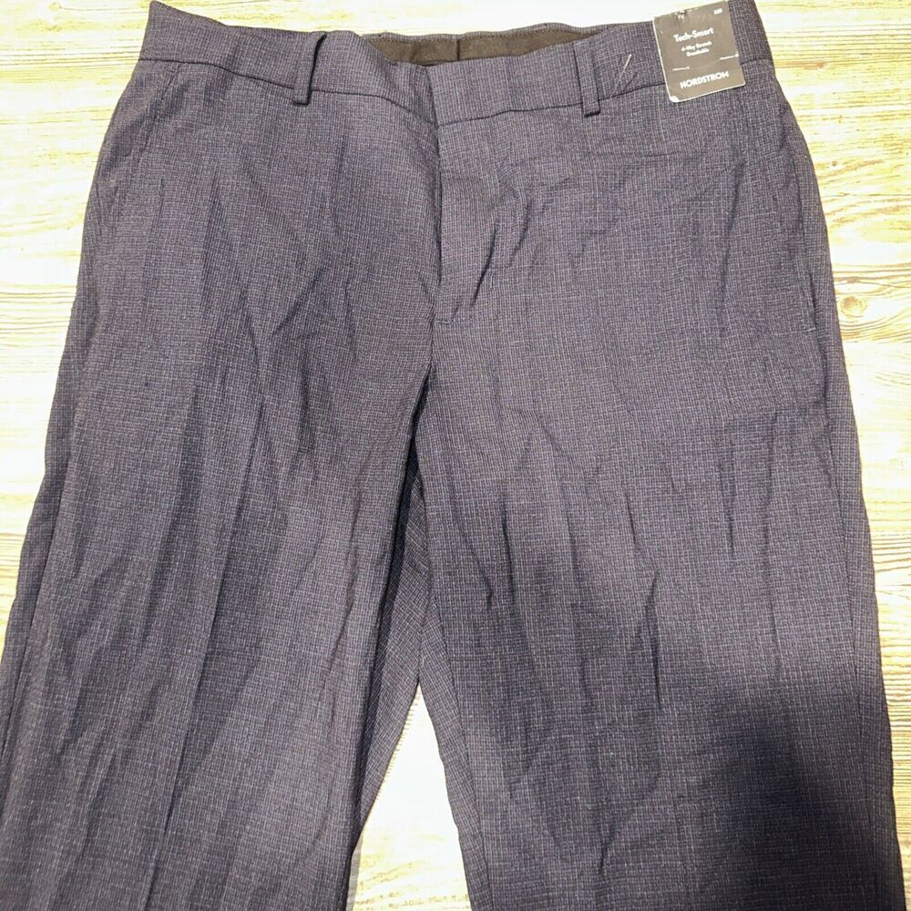 Nordstrom Men's Shop 32x36 Tech-Smart Gray Stretch Wool Dress Pants. NWT. 15